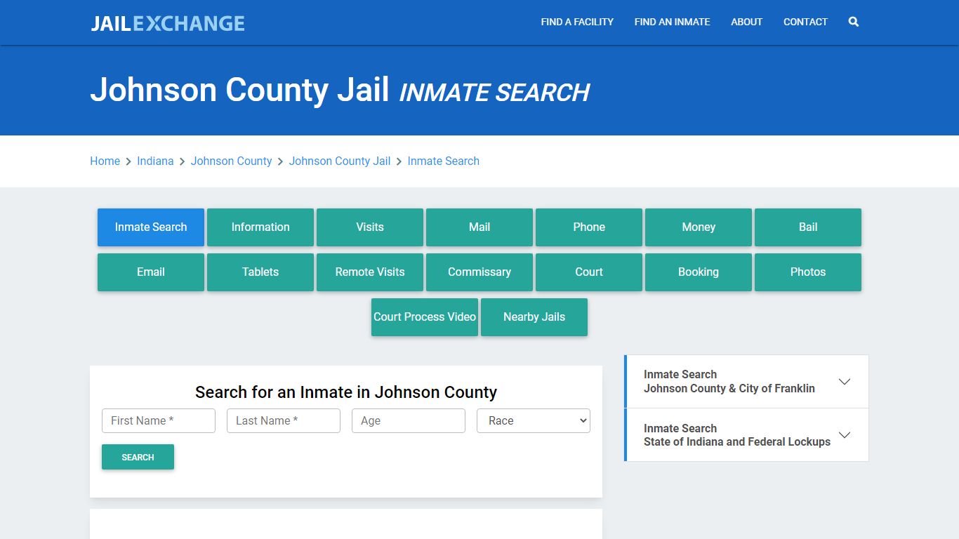 Johnson County Jail, IN Inmate Search: Roster & Mugshots