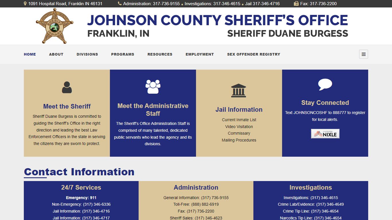 Johnson County Indiana Sheriff's Office